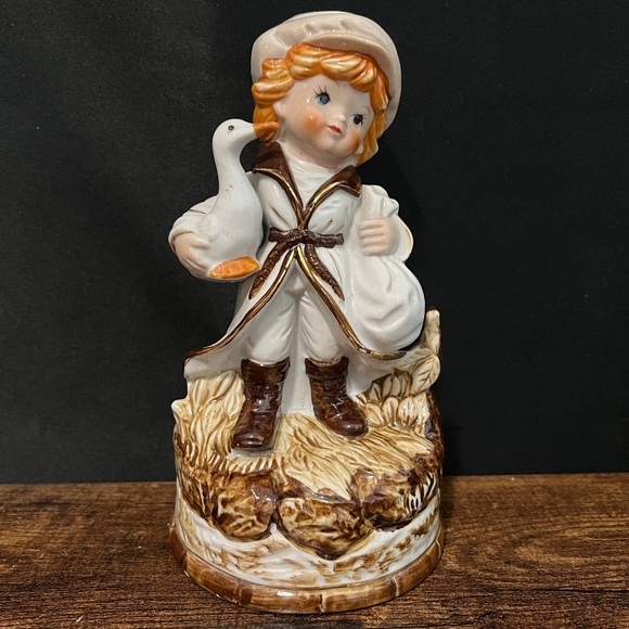 Other - Boy Holding Goose Music Box